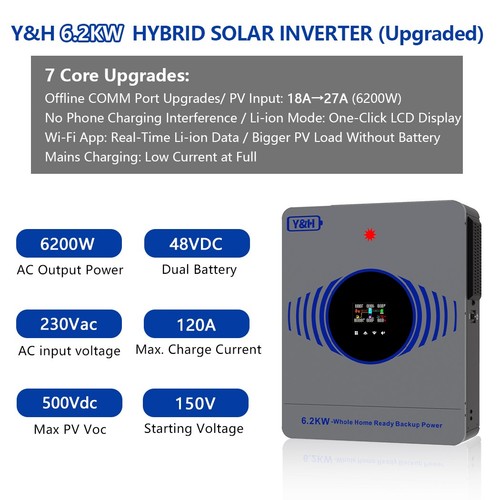 Inverter solare ibrido 2kw - solare,