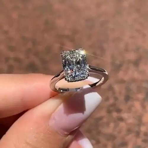 Anello fidanzamento oro - di,