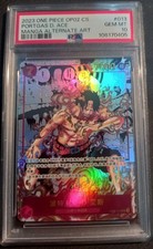 One Piece card Portgas D. Ace Manga Alt Art OP02 chinese PSA 10 GEM MINT