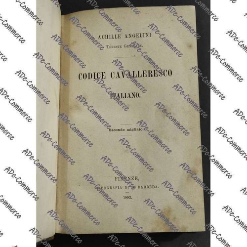 Codice cavalleresco italiano - codice,