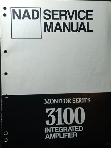 Nad 3100 amplificatore manuale - nad,