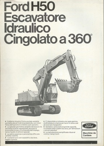 Depliant ford h50 - , escavatore