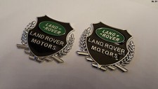 LAND ROVER MOTORS - Cromo Emblema Laterale Badge Adesivo Auto 3D Metallo Segno
