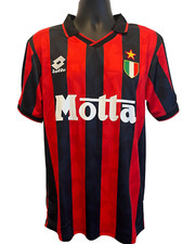 MAGLIA MILAN VINTAGE MALDINI REPLICA UFFICIALE AUTOGRAFATA + COA BECKETT
