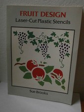 **** Sue Brooks " Fruit design " Laser Cut plastic Stencils ****