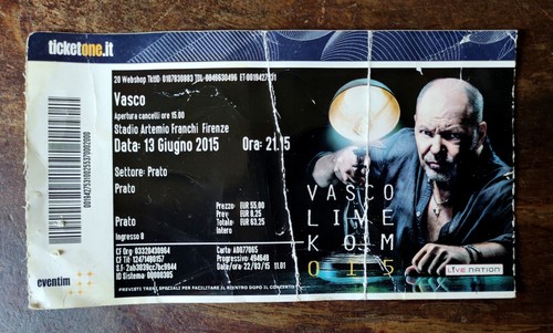 Vasco rossi ticket concerto - concerto, 13