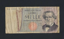 REPUBBLICA ITALIANA RARA 1000 LIRE VERDI SECONDO TIPO SERIE SOSTITUTIVA XA A RRR