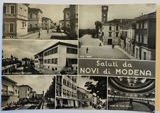 RARA FOTO CARTOLINA NOVI DI MODENA - VEDUTINE - FG VG 1961