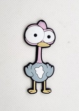 MAGNETE CALAMITA FRIGO GOMMATA STRUZZO ANIMALI 