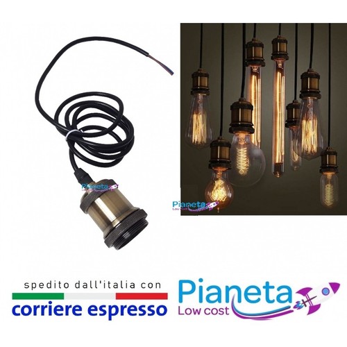 Portalampada vintage retrò