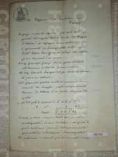 H8743 DOCUMENTO ANTICO 1866