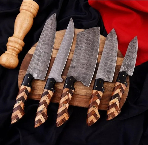 Handmade damascus steel chef - handmade,