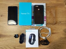 Smartphone Honor 7X - Blue 64GB ROM 4GB RAM - BND-L21 + Cover + Honor Band 5