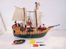 PLAYMOBIL PIRATES 3550v3 PIRATE SHIP rarissimo set originale (1982)