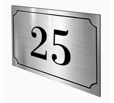 Numero Civico Laminato Plastico Acrilico PERSONALIZZABILE 12*8 cm
