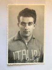 Autografo QUINTO VADI (†2014)-ITALIA-Foto reale-AK Olimpiadi Londra 1948-Ginnastica