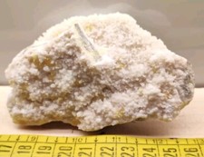 Celestino con Zolfo - Miniera di Fioristella, Sicilia - Raro esemplare minerale