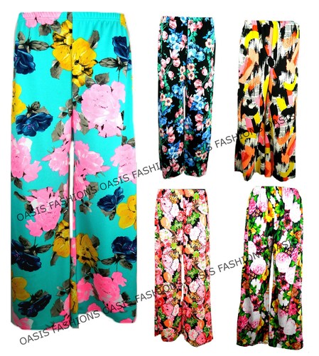 Pantaloni palazzo floreali - pantaloni,