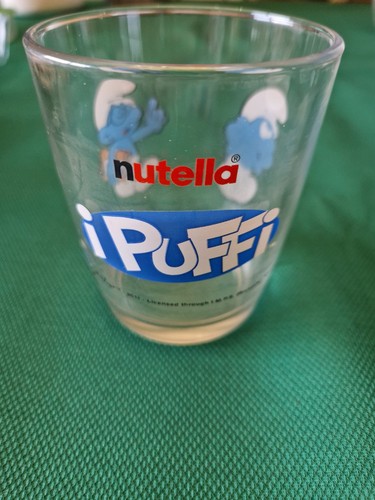 Bicchiere nutella puffi - i,