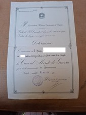 DIPLOMA MERITO DI GUERRA