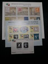 1985 ITALIA FOGLIETTI ESPOSIZIONE MONDIALE FILATELIA ROMA NUOVI PERFETTI