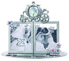 DOPPIO PORTAFOTO ARGENTATO CON