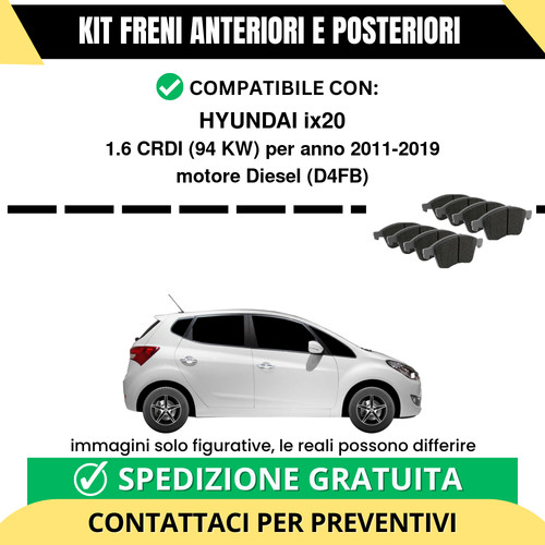 Pastiglie freno ant post - pastiglie,