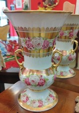 Vaso Porcellana E Oro Zecchino