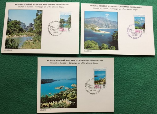 Francobolli cartoline turchia - cartoline,