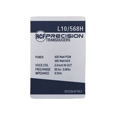 RCF L10/568H adesivo pvc logo badge pezzo di ricambio 41 mm (1,61") X 61 mm (2,40")