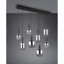 Lampadario moderno nero con