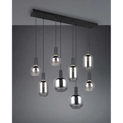 Lampadario moderno nero con