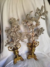 portapalme in bronzo dorato con relative palme in corallini tutto dell 800