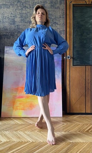 Abito donna corona vintage - , blu