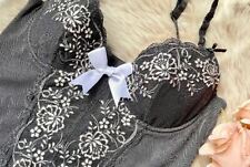 Bustino Shades of Grey in tulle floreale