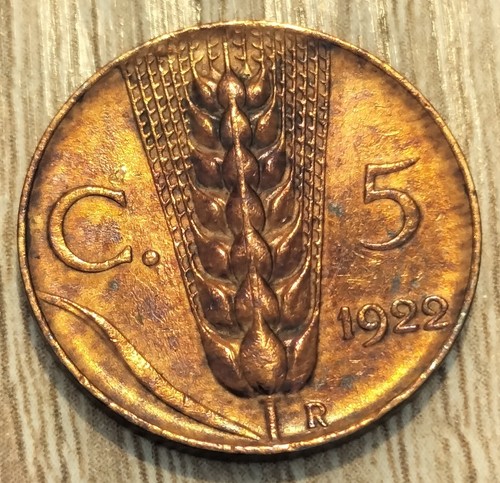 Centesimi spiga 1922 - 5,