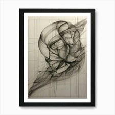 Disegno astratto 3 stampe
