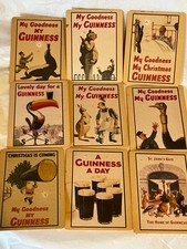SET 9 SOTTOBICCHIERI DA BIRRA VINTAGE GUINNESS