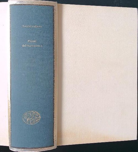 Poesia del novecento - poesia,