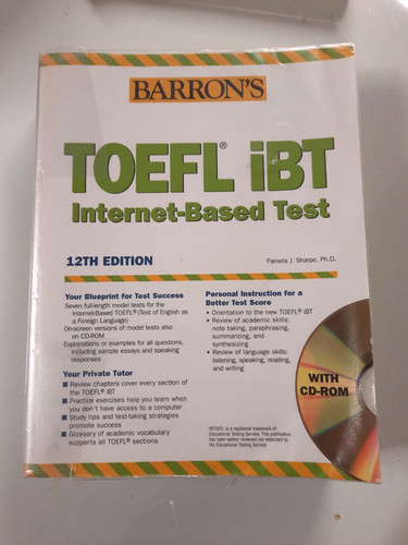 Libro barron toefl - toefl, ibt
