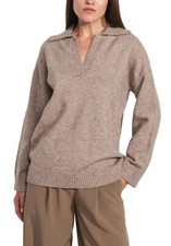 Women's sweater polo neck
