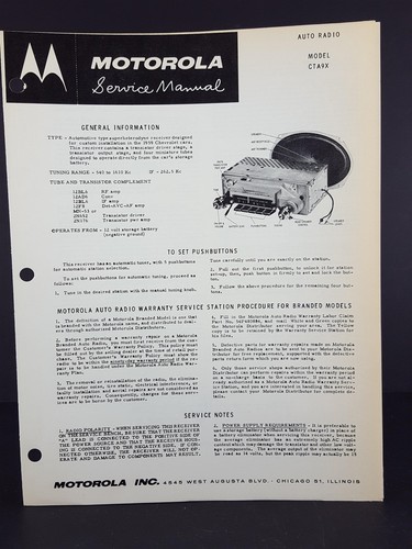 Motorola 1959 chevrolet - motorola,