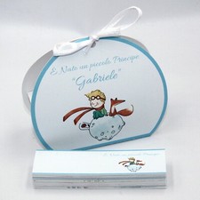 Set Bomboniere e bigliettini 24+24 Personalizzati nastrino incluso (principe06)