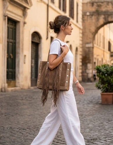 Borsa donna brown - borsa, da