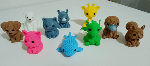 Knitted crocket animali - animali, a