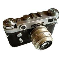 FOTOCAMERA VINTAGE ZOPKUU 6, CON CUSTODIA IN PELLE