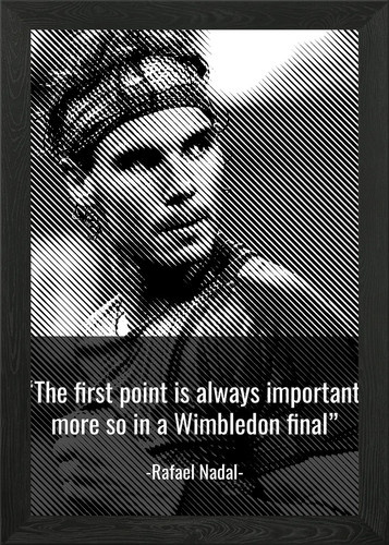 Rafael nadal citazioni - nadal, poster