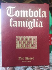 TOMBOLA FAMIGLIA VINTAGE DAL NEGRO COMPLETA PERFETTA 48 CARTELLE  MG 2