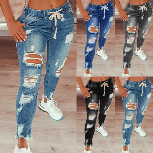 Jeans donna strappato con