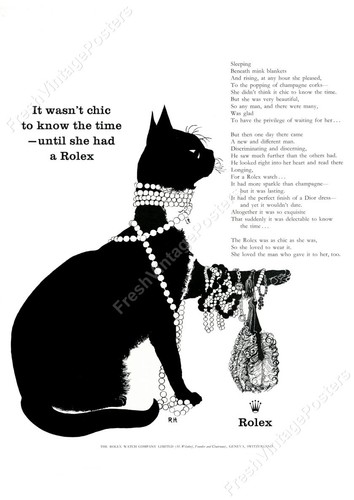 1950s rolex watch black - rolex, cat
